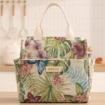 TK Floral Insulated Lunch Bag with Side Bottle Pockets