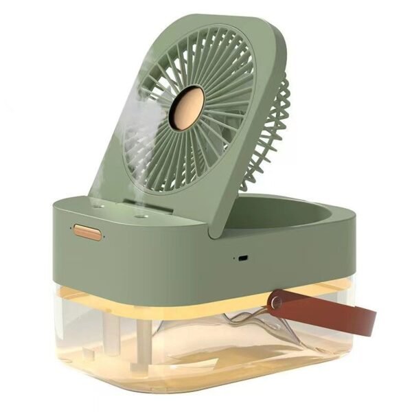 Rechargeable Portable Air Cooler with Water Mist & LED Light