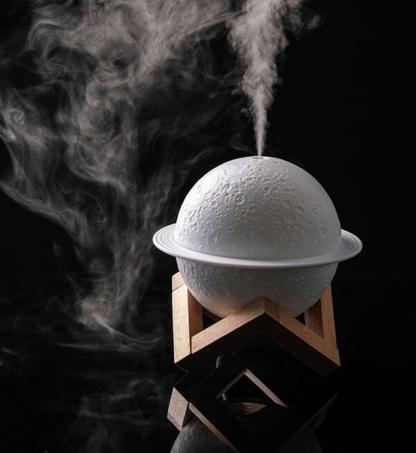 3D Moon Lamp Humidifier with LED Night Light