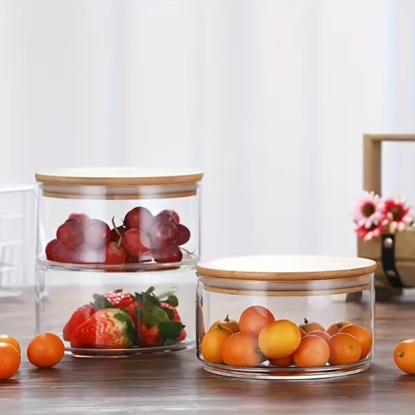3pcs Stackable Glass Bowls – Multipurpose Kitchen Storage Set
