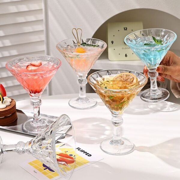 2 Piece Martini Crystal Glass Set – Cocktail Glassware