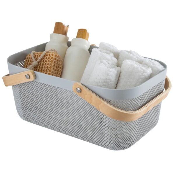 TK Mesh Storage Basket with Wooden Handles