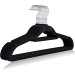 TK Pack of 5 Velvet Non-Slip Closet Hangers