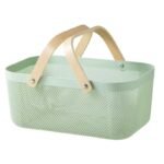 TK Mesh Storage Basket with Wooden Handles