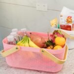 TK Mesh Storage Basket with Wooden Handles