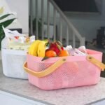 TK Mesh Storage Basket with Wooden Handles
