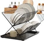 X-Style Collapsible Stainless Steel Dish Rack