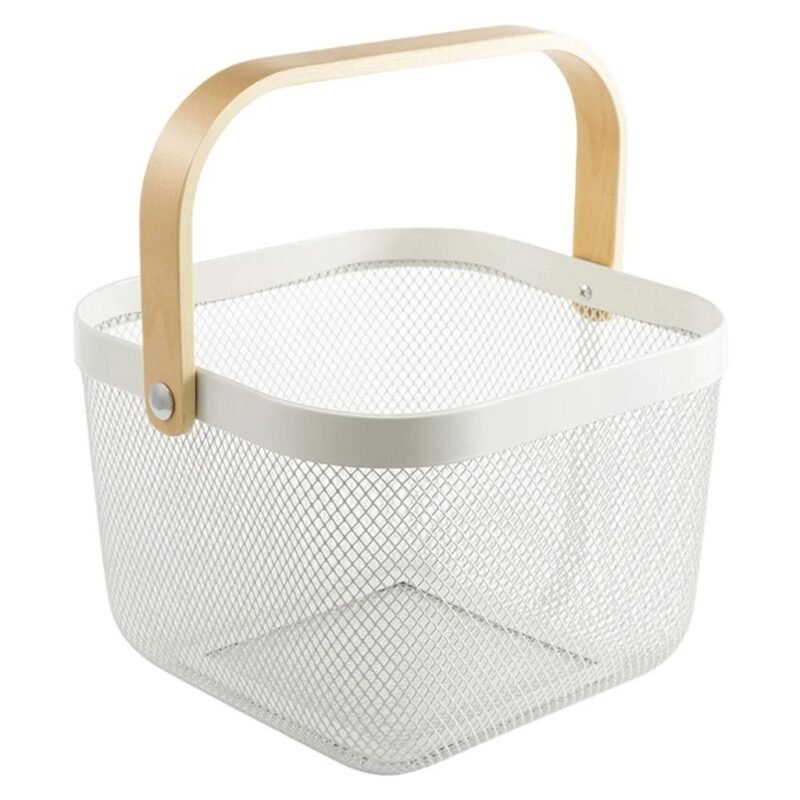 TK Square Iron & Wood Tray with Ventilation