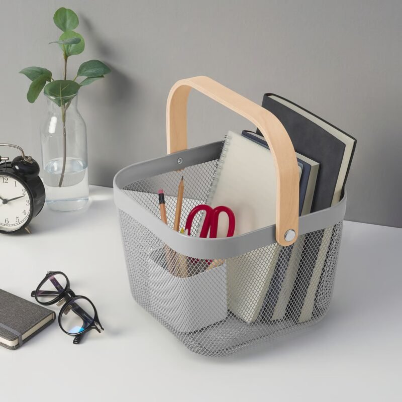 TK Square Iron & Wood Tray with Ventilation