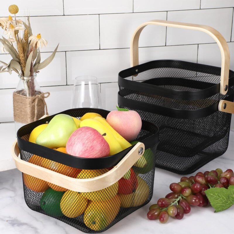 TK Square Iron & Wood Tray with Ventilation