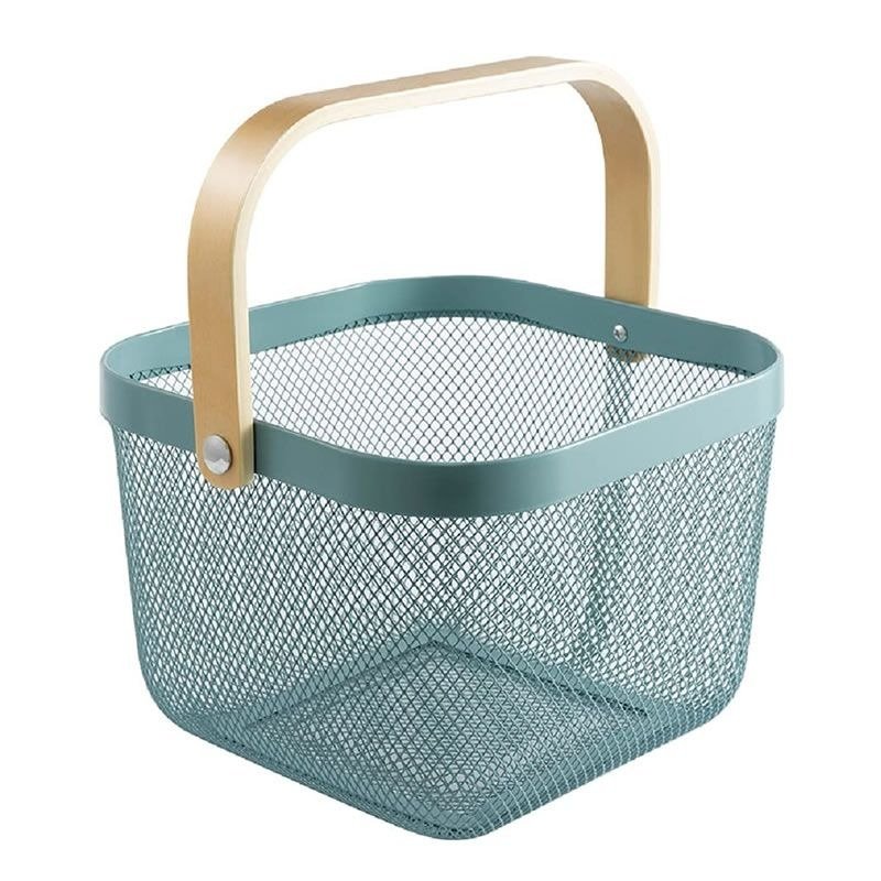 TK Square Iron & Wood Tray with Ventilation