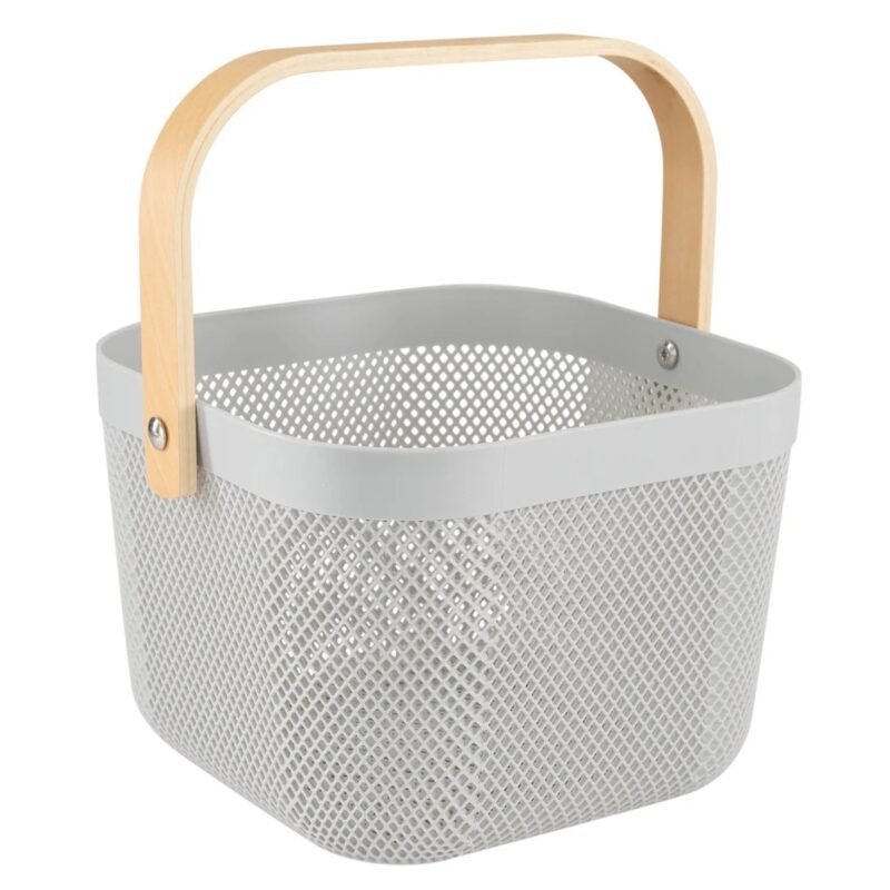 TK Square Iron & Wood Tray with Ventilation