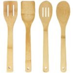 TK 4-Piece Bamboo Cooking Utensils Set – Heat Resistant & Non-Scratch