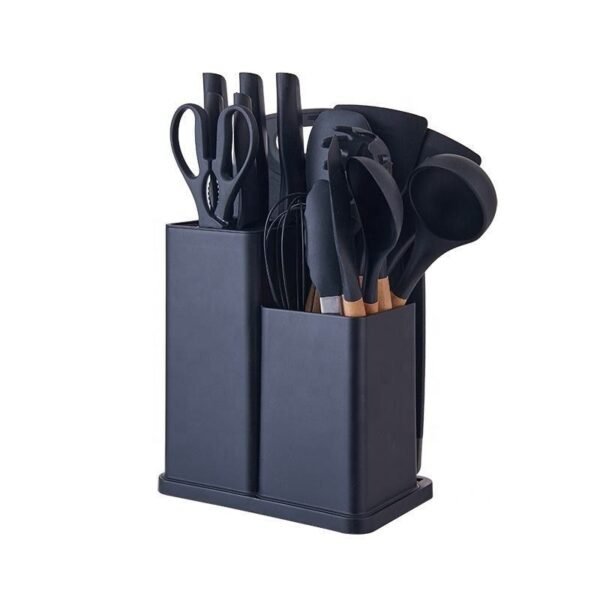 TK 19-Piece Kitchen Utensil & Knife Set with Holder