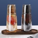 Glass Carafe and Drinking Glass Set