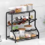 3-Tier Steel Spice & Condiment Organizer – Kitchen Storage Rack