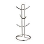 Countertop 6-Mug Holder – Stainless Steel Coffee & Tea Cup Rack