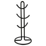 Countertop 6-Mug Holder – Stainless Steel Coffee & Tea Cup Rack