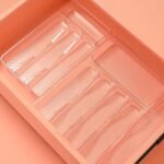 Acrylic Multi-Compartment Utensil Organizer – Cutlery Storage Tray