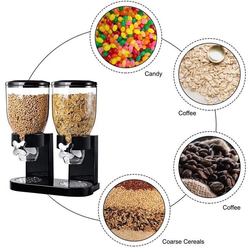 Countertop Duo Cereal Dispenser – 2L per Container