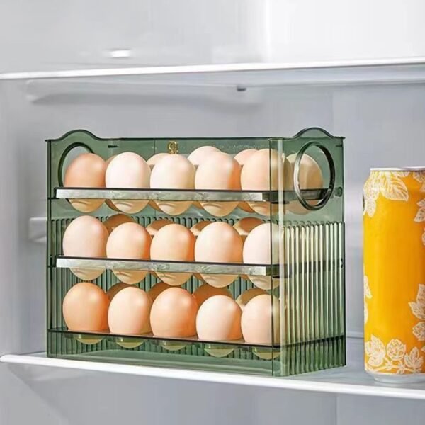 30-Egg Multi-Layer Stackable Fridge Storage Box