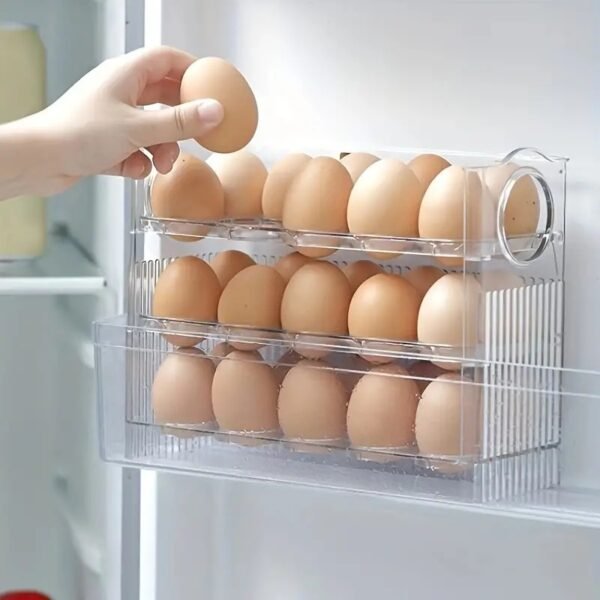 30-Egg Multi-Layer Stackable Fridge Storage Box
