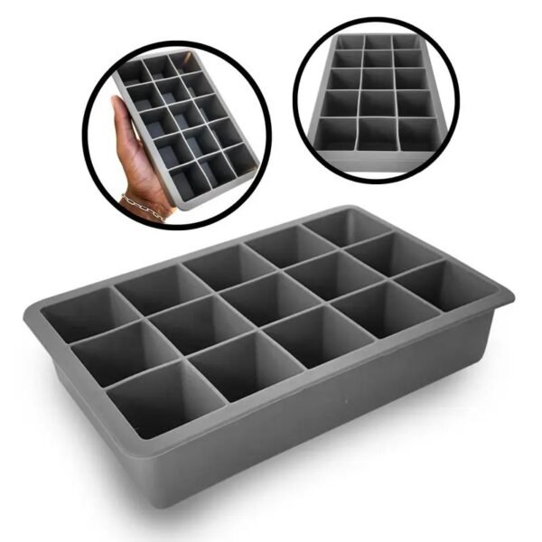 TK 15-Slot Square Silicone Ice Tray