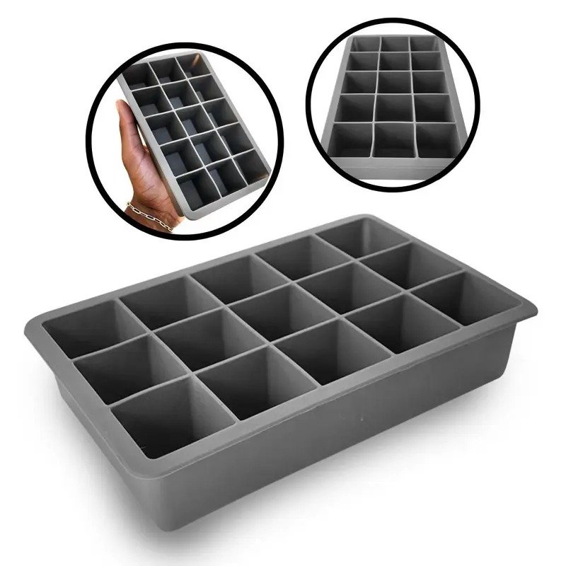 TK 15-Slot Square Silicone Ice Tray