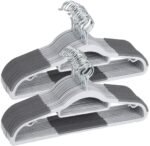 TK 4 Pack Non-Slip Slim Plastic Hangers