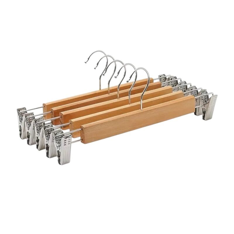 TK 3 Pack Wooden Adjustable Clothes Hangers