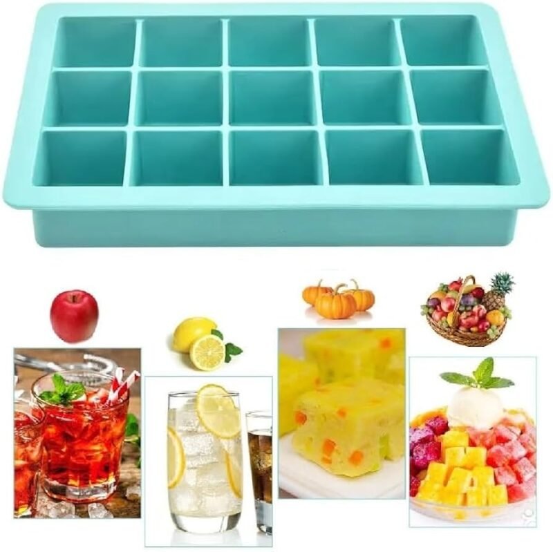 TK 15-Slot Square Silicone Ice Tray