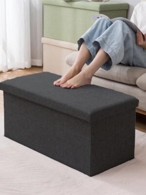 TK Upholstered Ottoman Bench with Storage