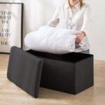 TK Upholstered Ottoman Bench with Storage