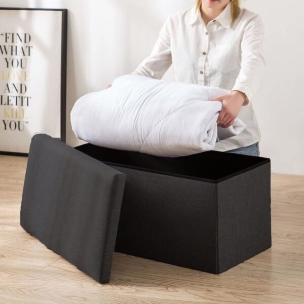 TK Upholstered Ottoman Bench with Storage