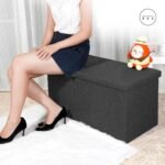 TK Upholstered Ottoman Bench with Storage