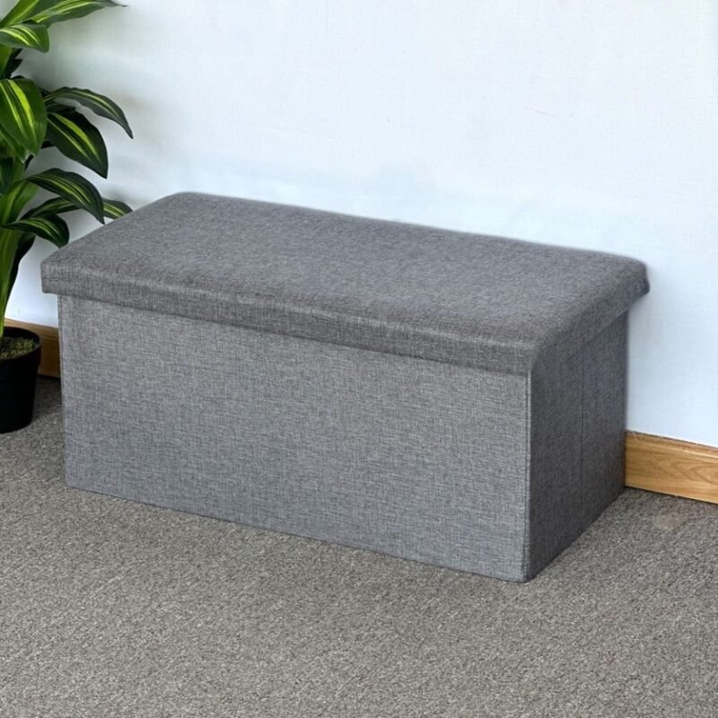 TK Upholstered Ottoman Bench with Storage