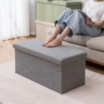 TK Upholstered Ottoman Bench with Storage