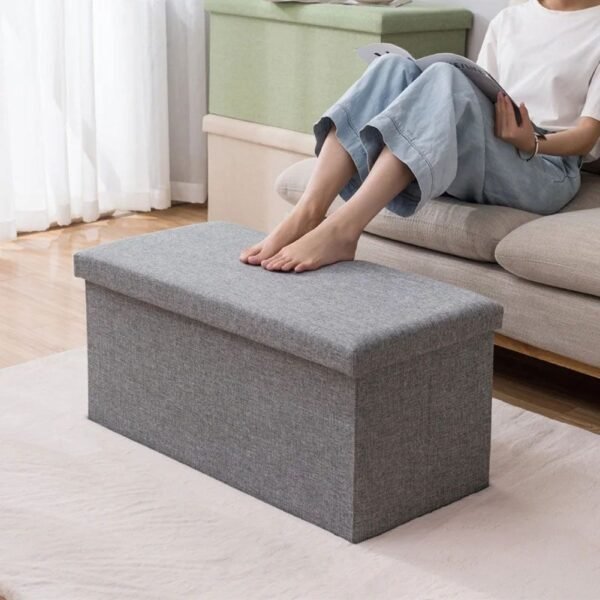 TK Upholstered Ottoman Bench with Storage
