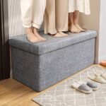 TK Upholstered Ottoman Bench with Storage