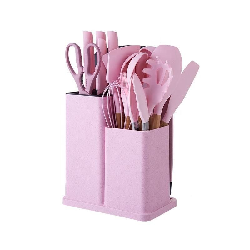 TK 19-Piece Kitchen Utensil & Knife Set with Holder
