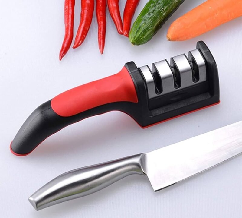 Compact Manual Knife Sharpener – Kitchen Blade Sharpener