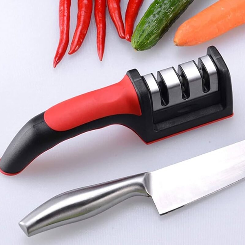 Compact Manual Knife Sharpener – Kitchen Blade Sharpener