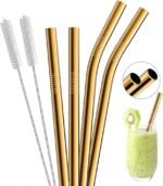 Reusable Stainless Steel Straw Set with Cleaning Brush