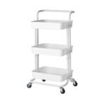 TK 3 Tier Rolling Storage Cart with PP Baskets