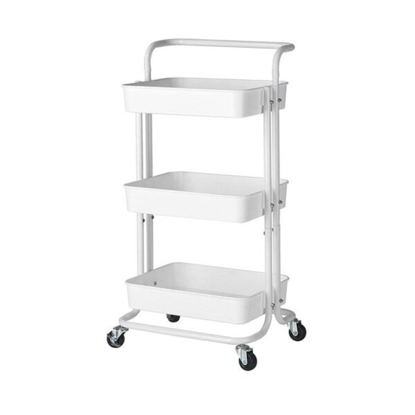 TK 3 Tier Rolling Storage Cart with PP Baskets