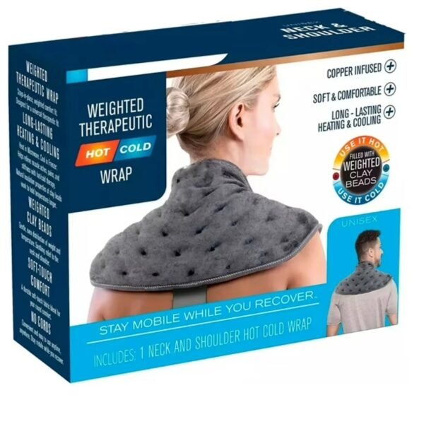 Neck & Shoulder Weighted Therapeutic Wrap – Heat & Cold Therapy