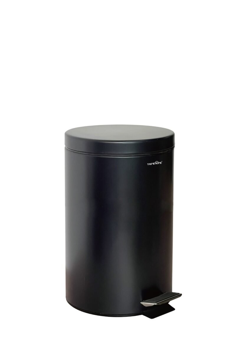 TK Cylindrical Metal Pedal Waste Bin with Inner Bucket