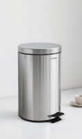 TK Cylindrical Metal Pedal Waste Bin with Inner Bucket