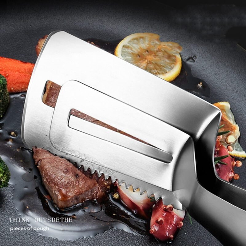 TK Steak Clamp & Flipper – Grill & Kitchen Essential
