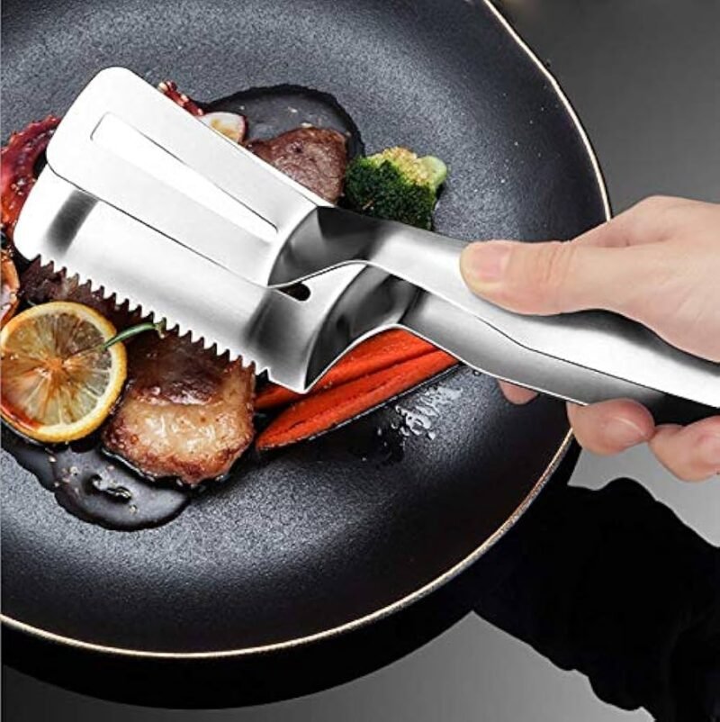 TK Steak Clamp & Flipper – Grill & Kitchen Essential